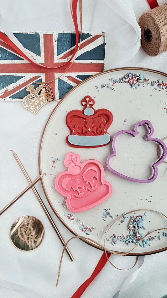 Kings Crown Embosser and matching cutter