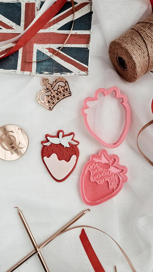 Strawberry Embosser and matching cutter