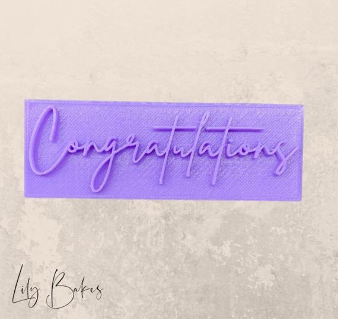 Congratulations Cookie Stamp