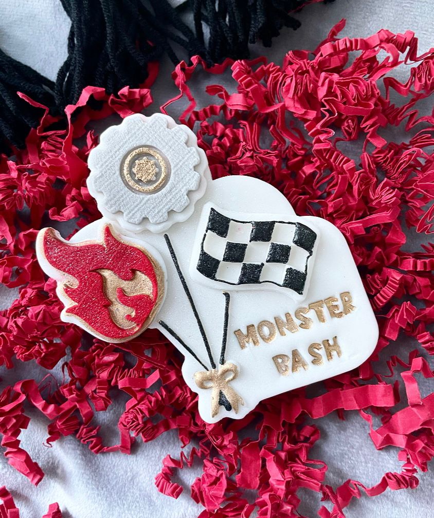 Monster Truck Balloons Changeable Cookie Embosser