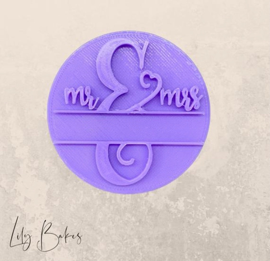 Mr and Mrs Cookie Stamp