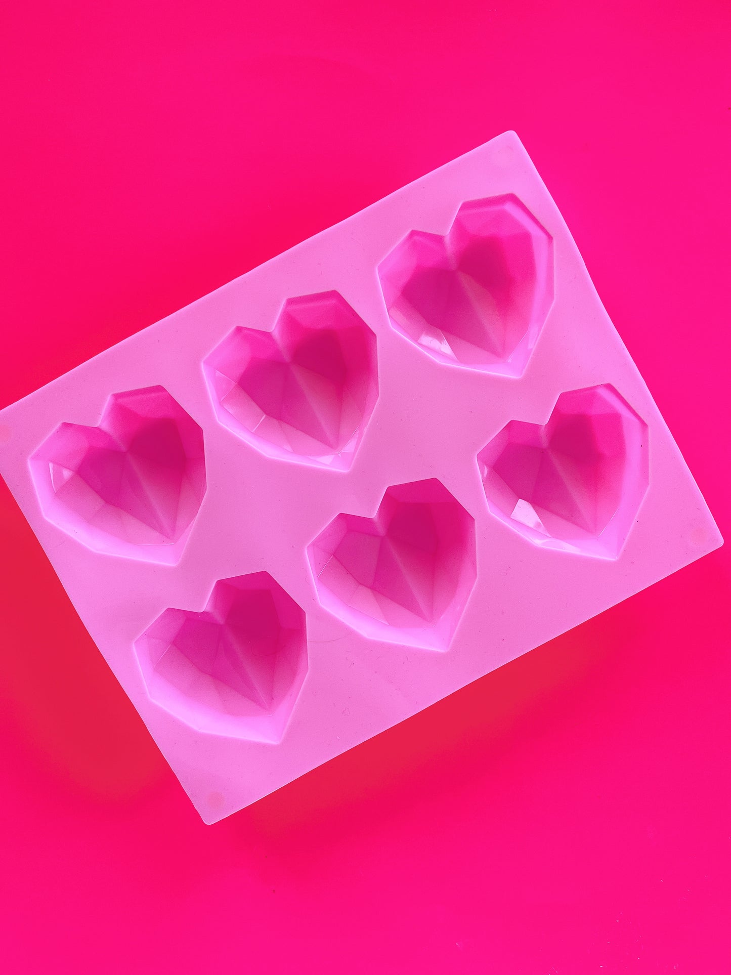 Geo hearts mould x 6