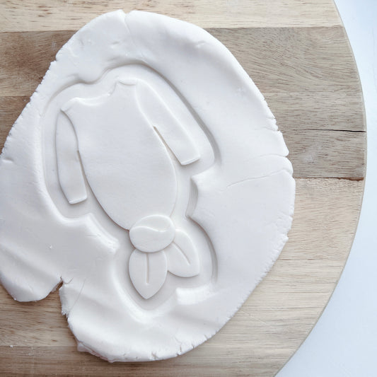 Baby knotted romper Embosser and matching cutter