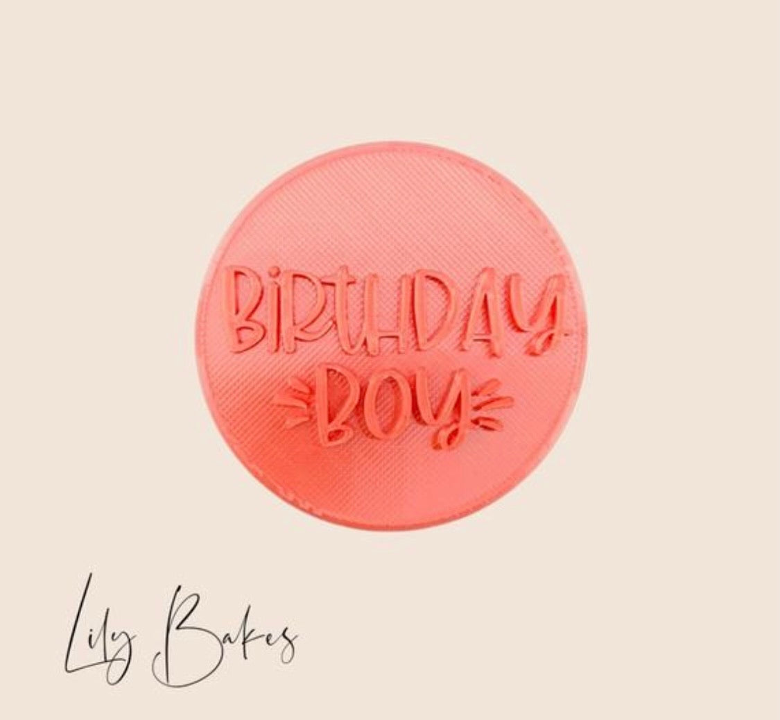 Birthday Boy Cookie Stamp