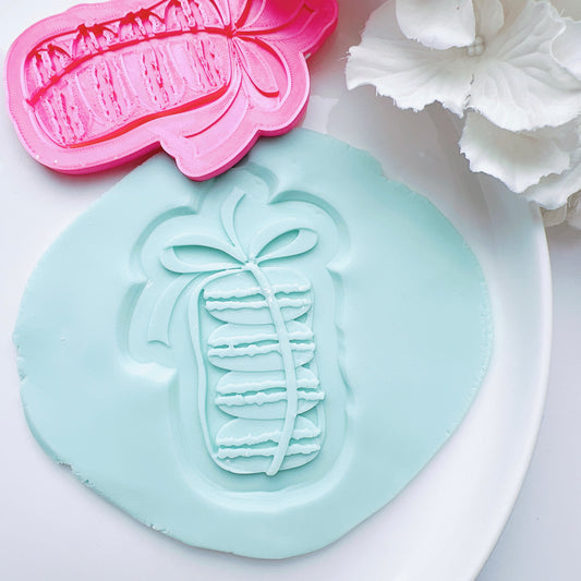 Macaroon stack Embosser and matching cutter