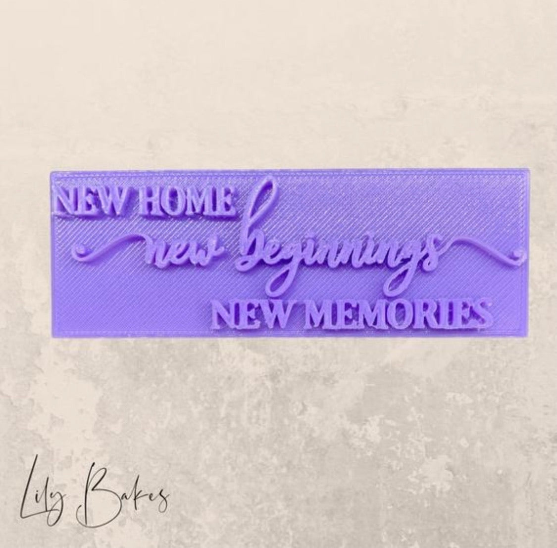 New Home, New Beginnings, New Memories Cookie Stamp