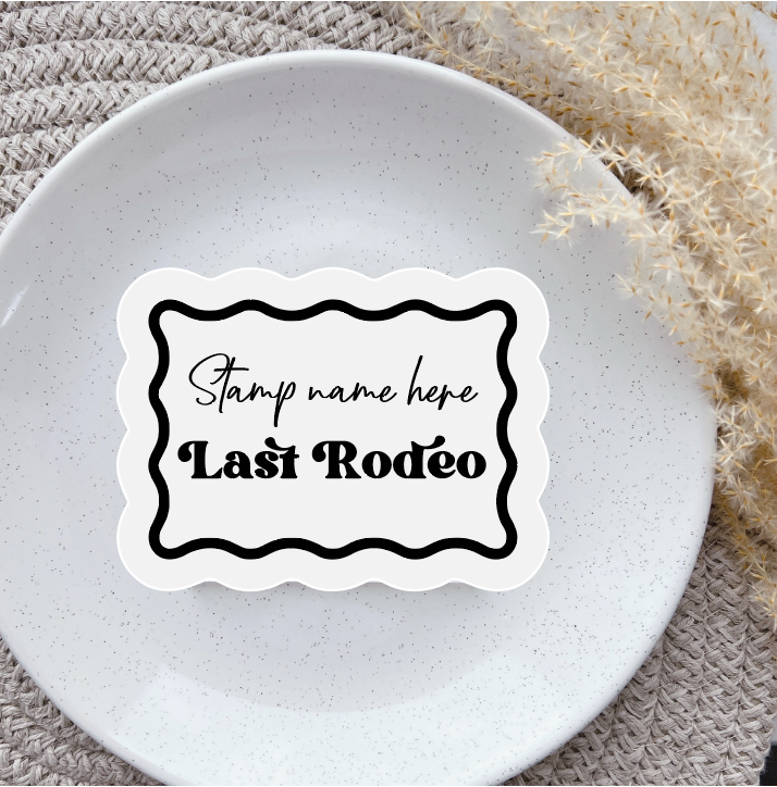 Last Rodeo Wavy Border embosser and matching cutter