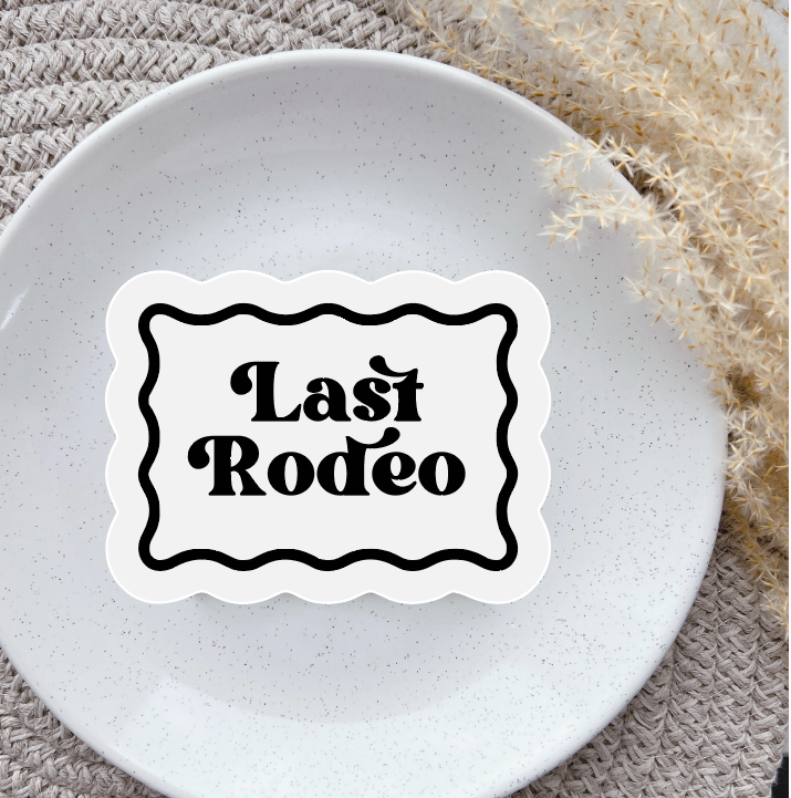 Last Rodeo Wavy Border embosser and matching cutter