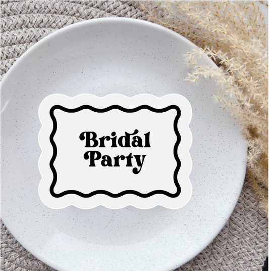 Bridal Party Wavy Border embosser and matching cutter