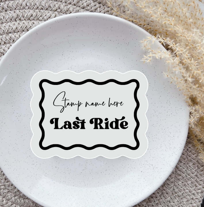 Last Ride Wavy Border embosser and matching cutter