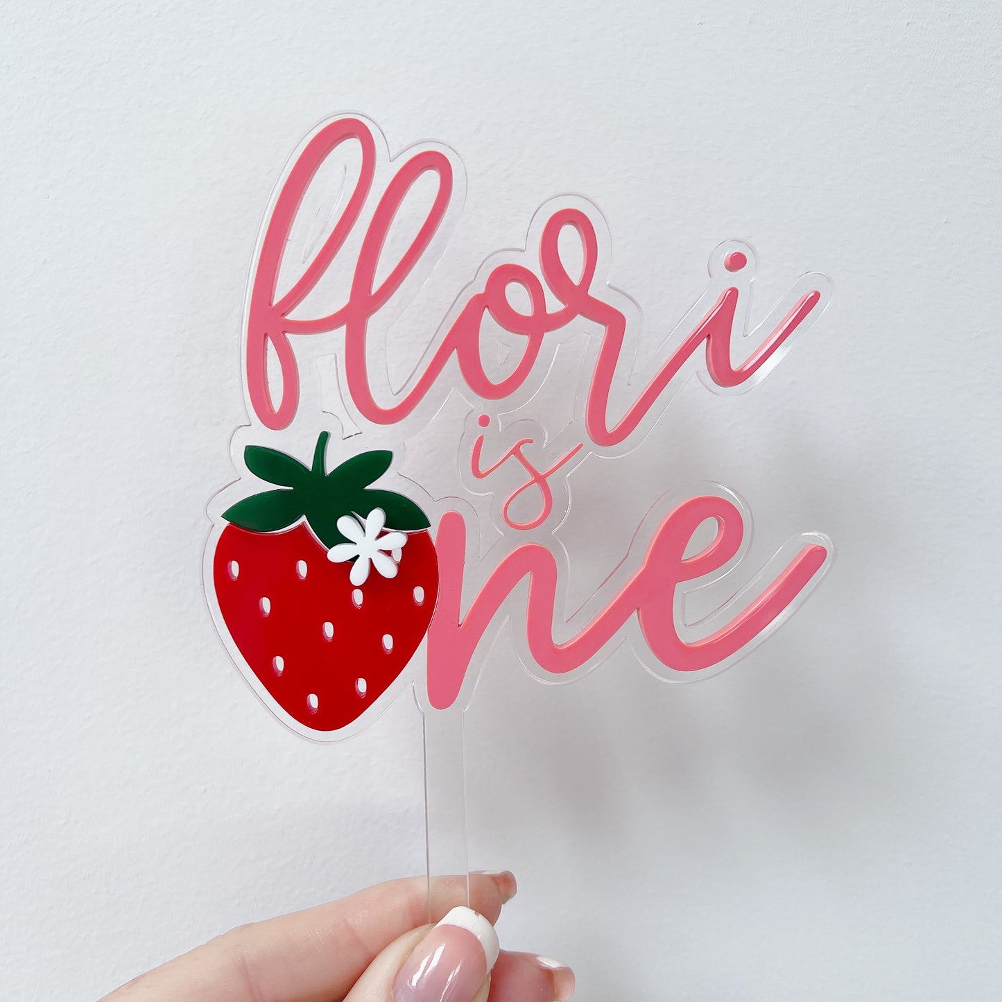 Strawberry Cake Topper