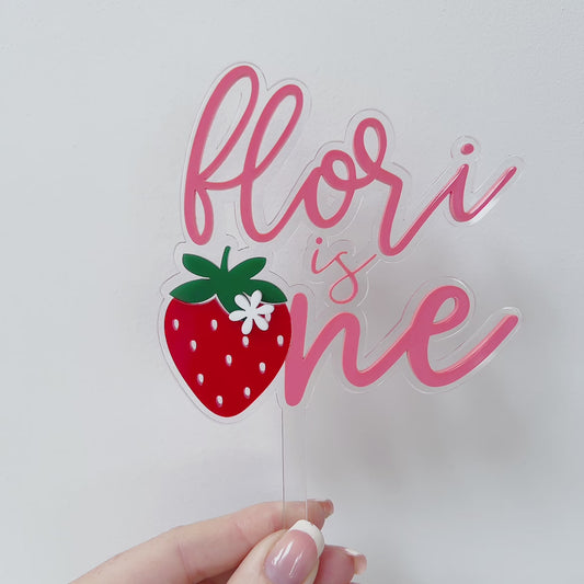 Strawberry Cake Topper