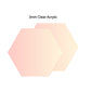 Hexagon Ganache Plates with Dowel Hole (set of 2)