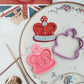 Kings Crown Embosser and matching cutter