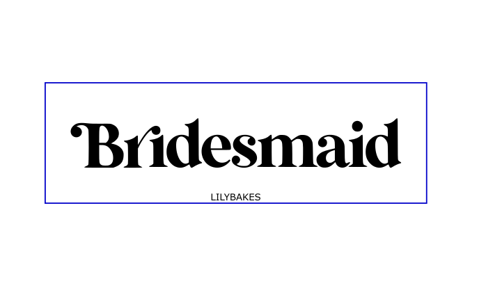 Bridesmaid Retro Embosser