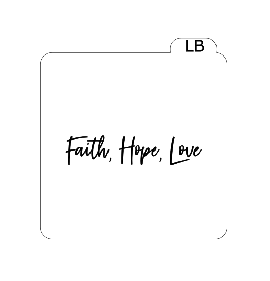 Faith, Hope, Love Embosser