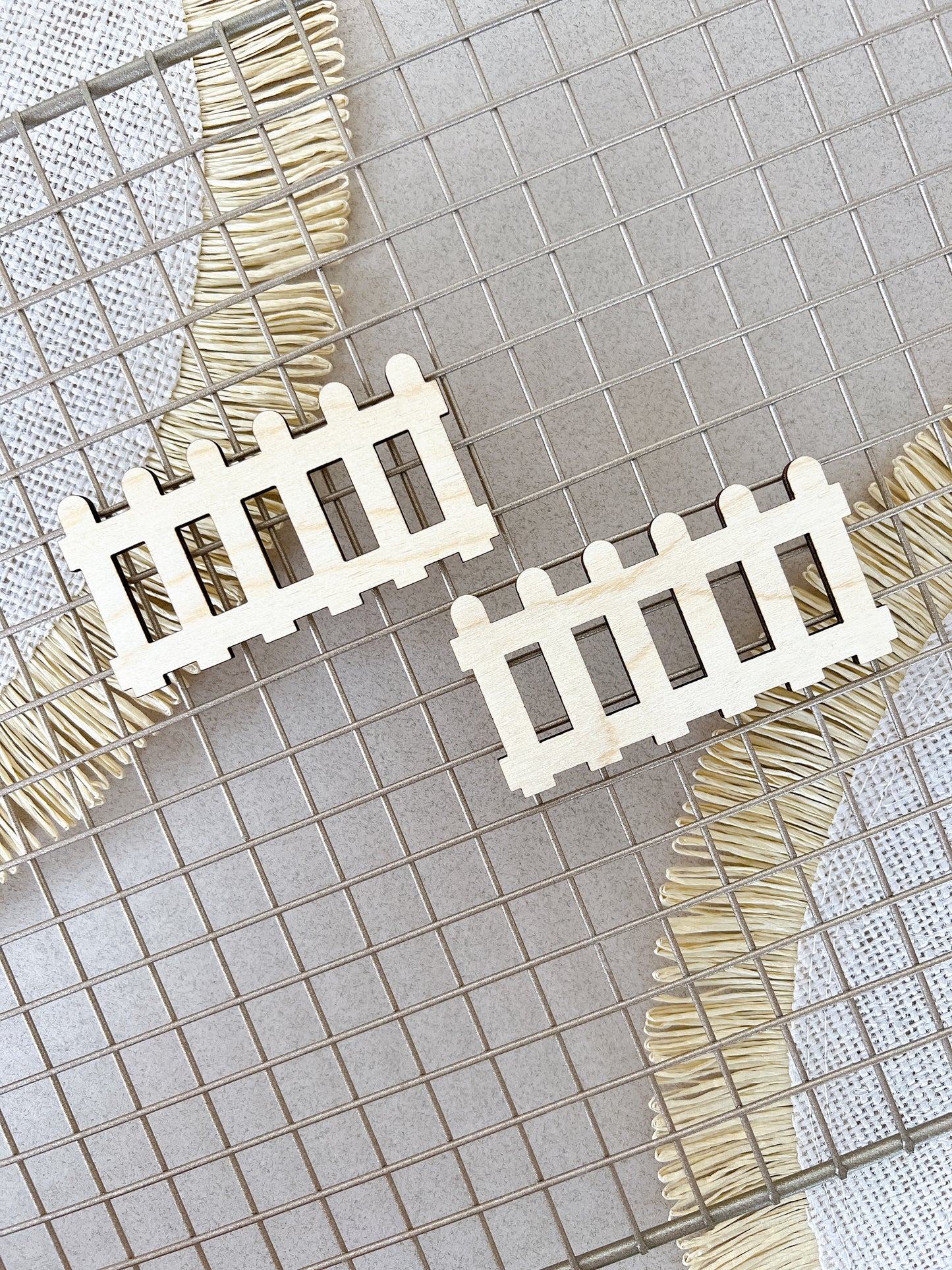 Picket Wooden Fence Cake Charms