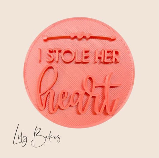 Stole Heart Cookie Stamp