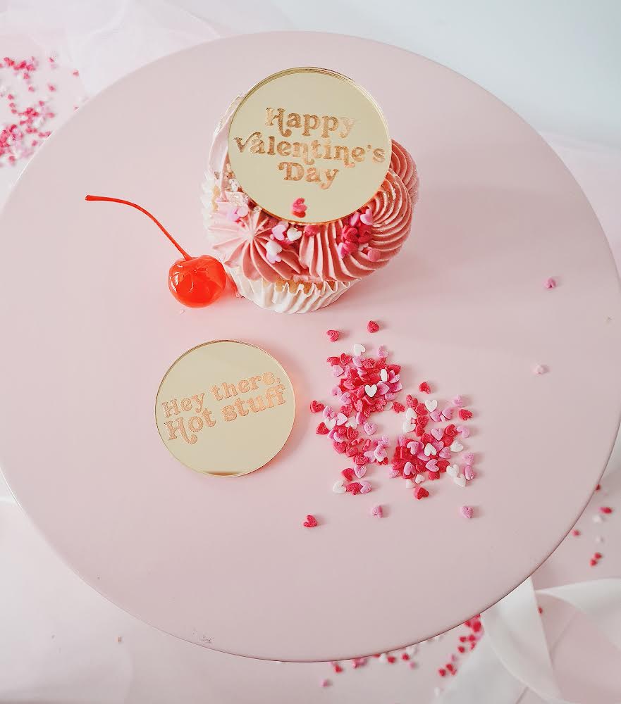 5cm Valentine Cupcake toppers