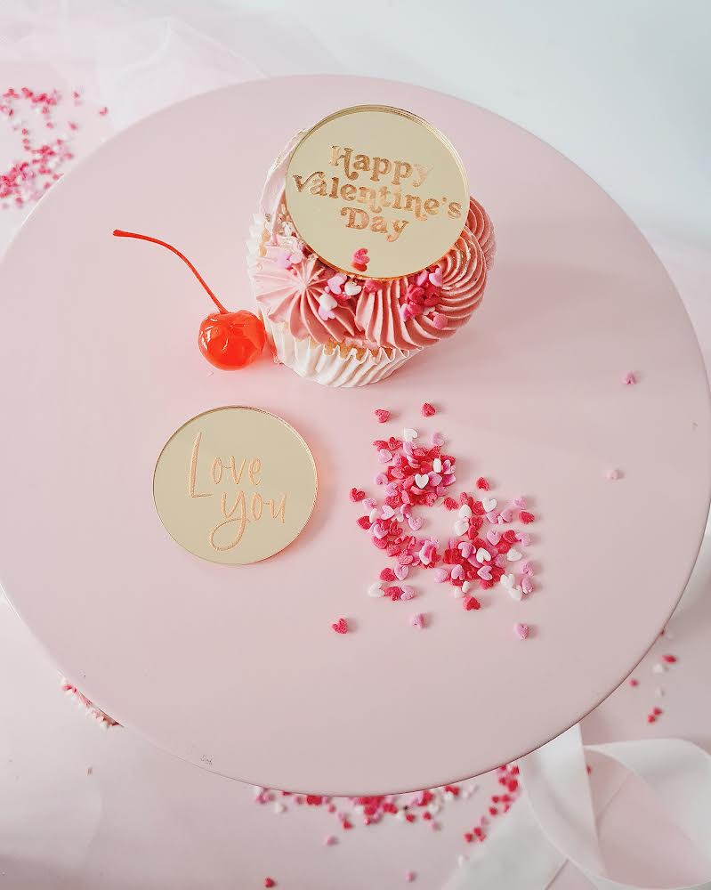 5cm Valentine Cupcake toppers