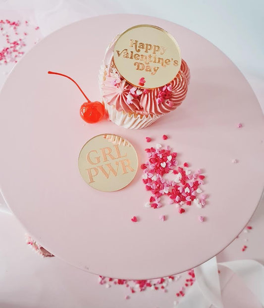 3cm Valentine Cupcake toppers