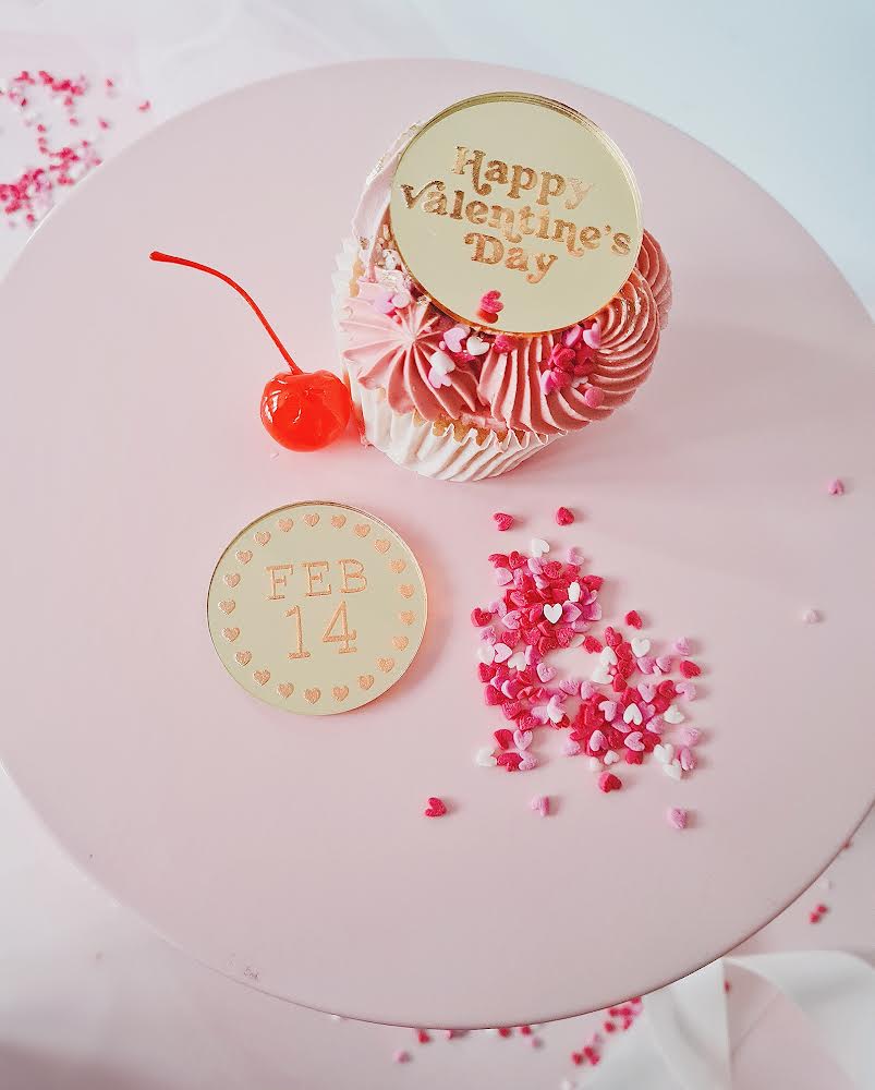 5cm Valentine Cupcake toppers