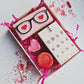 Love glasses embosser