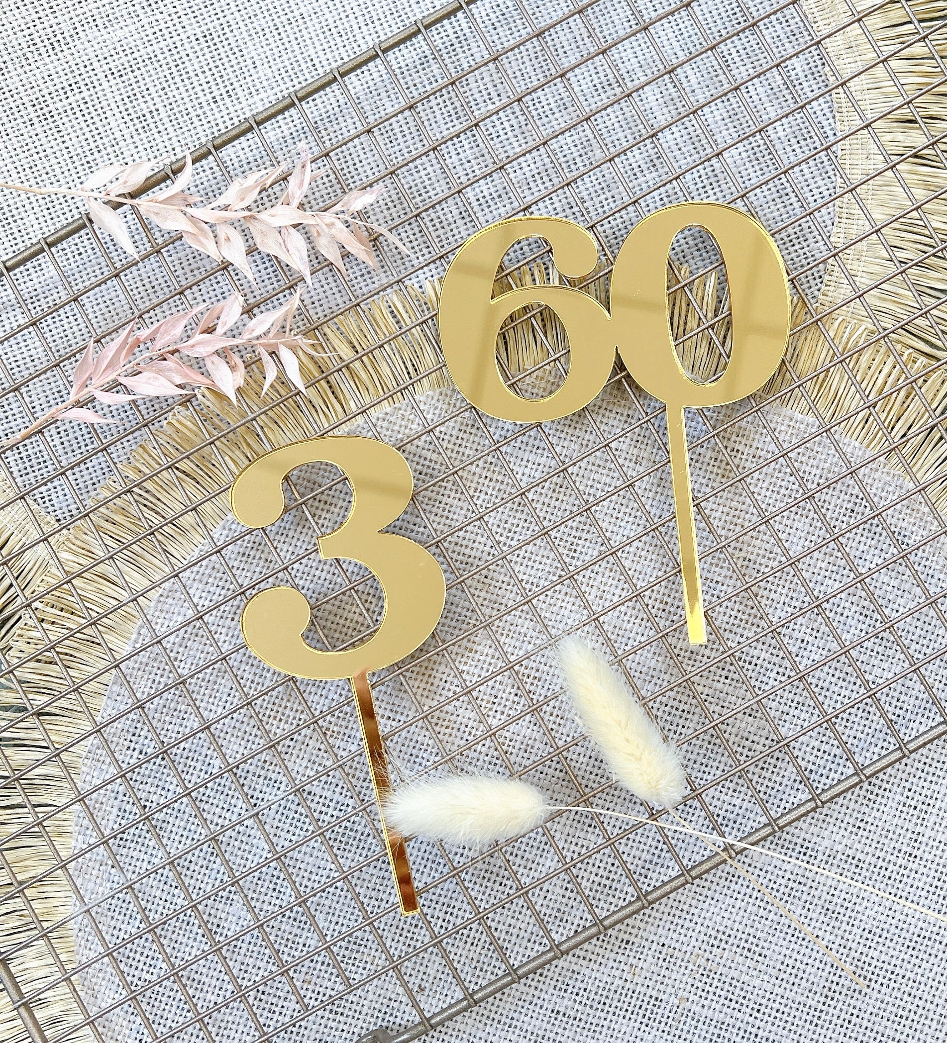 Table Topper Number Single Layer Number Topper