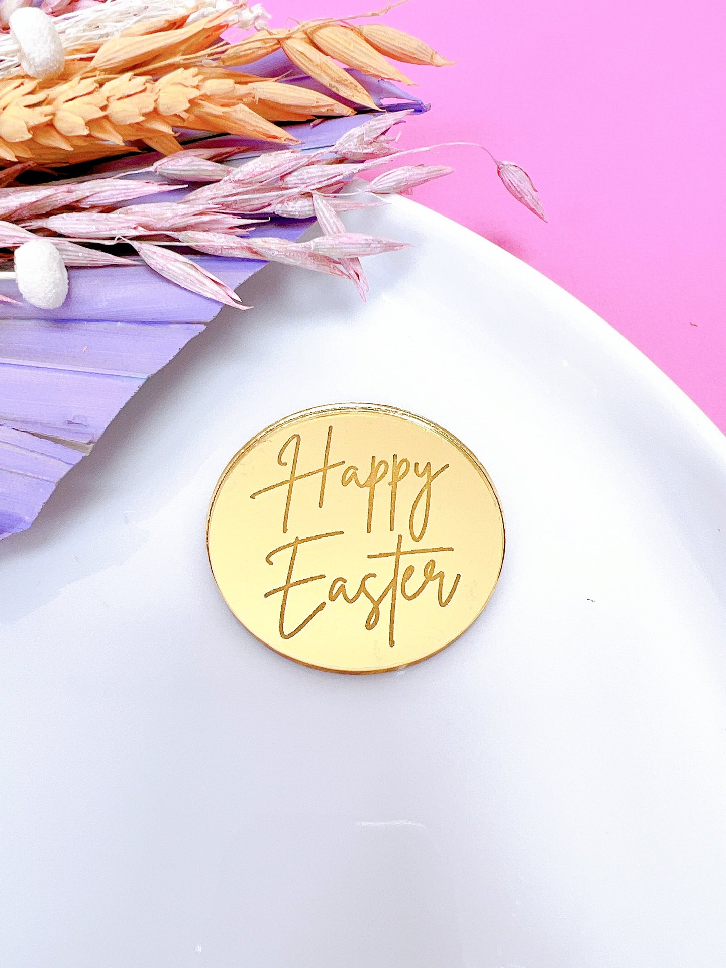 3cm Easter mirror acrylic disc