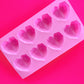 Geo hearts mould x 8