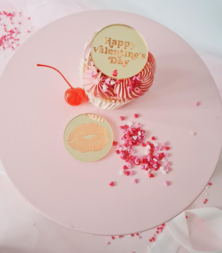 5cm Valentine Cupcake toppers