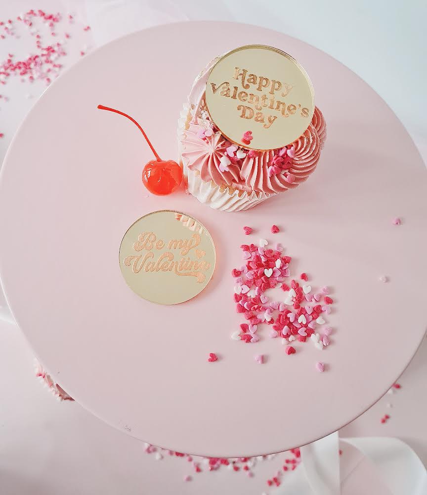 5cm Valentine Cupcake toppers