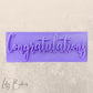 Congratulations Cookie Stamp