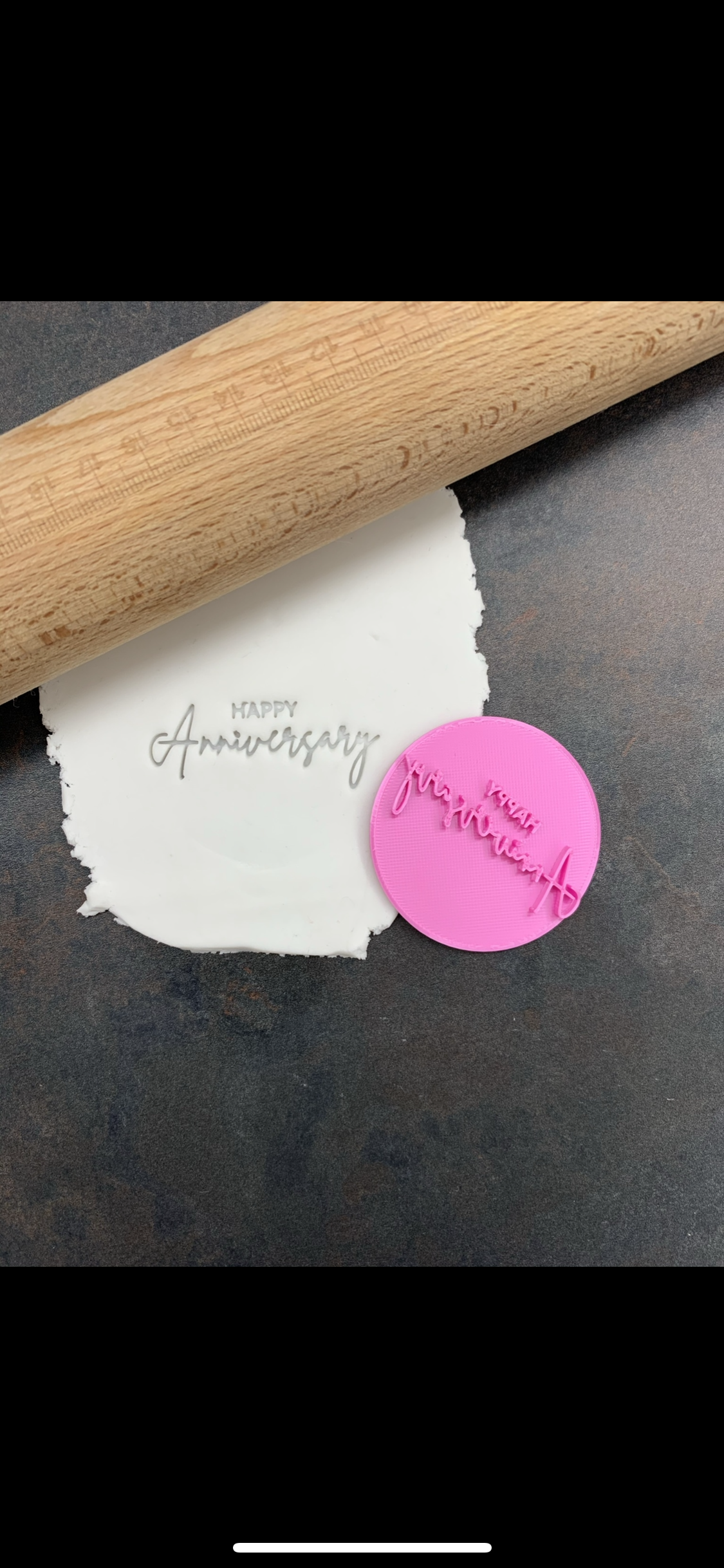 Happy Anniversary Cookie Stamp