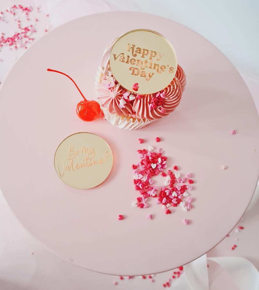 3cm Valentine Cupcake toppers