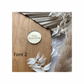 3cm Happy Anniversary mirror acrylic disc