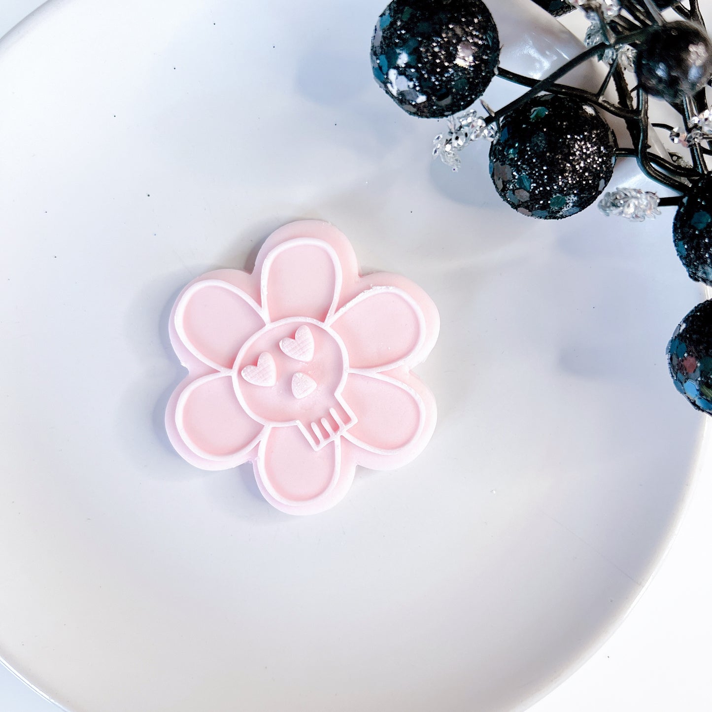 Skull Flower Cookie Embosser