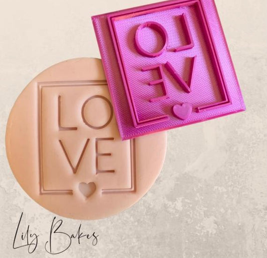 Love Label Cookie Stamp