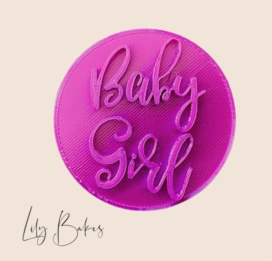 Baby Girl Cookie Stamp