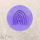 Rainbow Heart Cookie Stamp