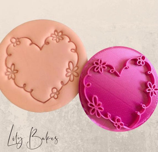 Loopy Heart Cookie Stamp