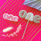 One rainbow Cake topper