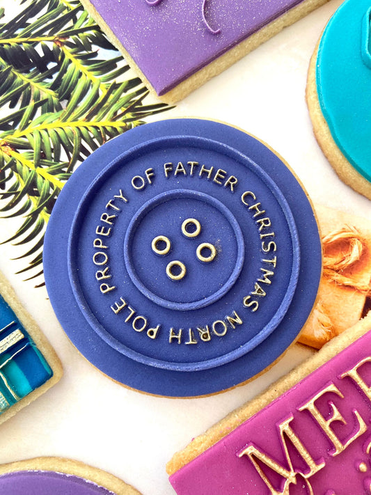 Father Christmas Lost Button Embosser