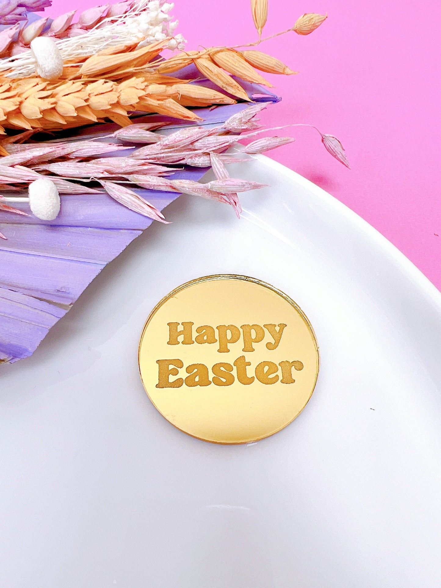 3cm Easter mirror acrylic disc