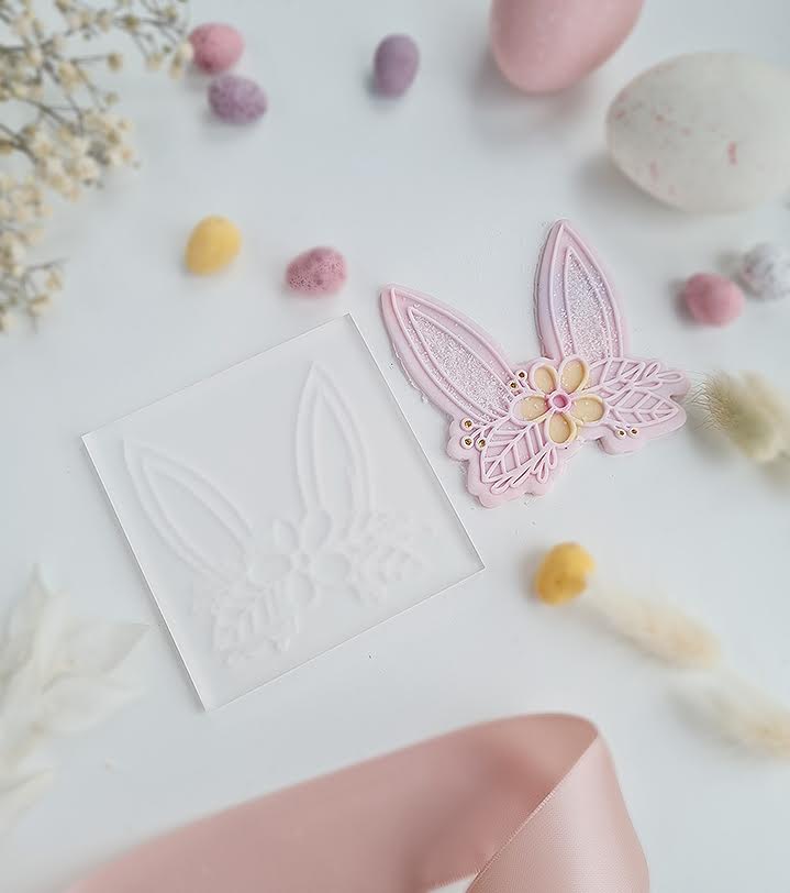 Bunny Floral Ears embosser