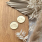 3cm Happy Anniversary mirror acrylic disc