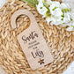 Personalise Santa Stop Here Door Handle