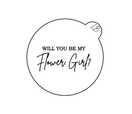 Will you be my Flower Girl Embosser